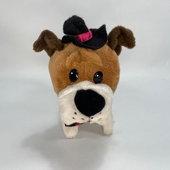 Animated Walking Singing Dog Heart Scarf Hat Battery Operated 8" Plush Toy - Picture 2 of 11